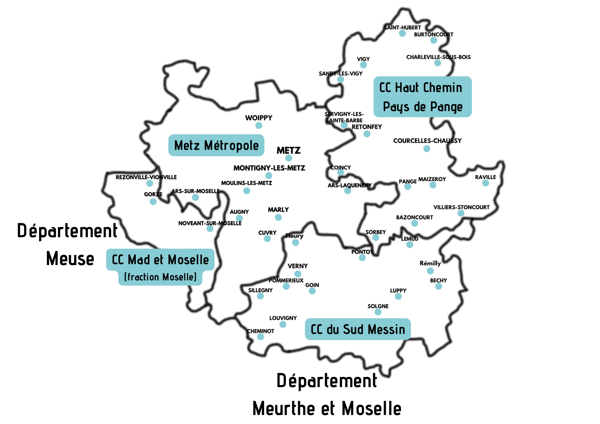 Territoire d'intervention du CRT